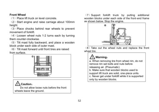 Utilev UT20-32C Forklift A273 Series Repair Manual - Image 6