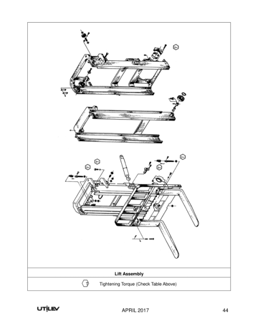 Utilev UT40-50PS Forklift A408 Series Repair Manual - Image 5