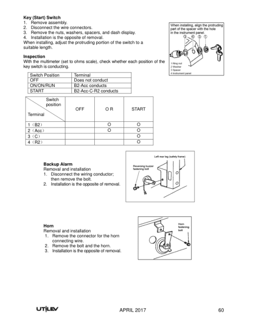 Utilev UT40-50PS Forklift A408 Series Repair Manual - Image 3