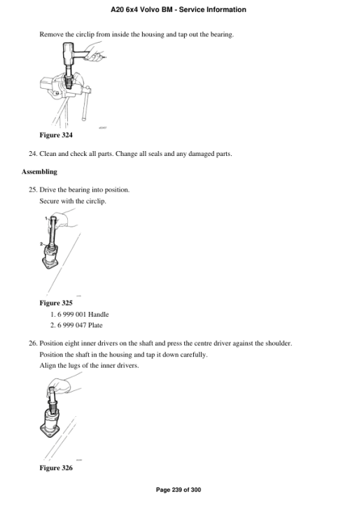 Volvo A20 6x4 BM Articulated Dump Truck Repair Service Manual - Image 3