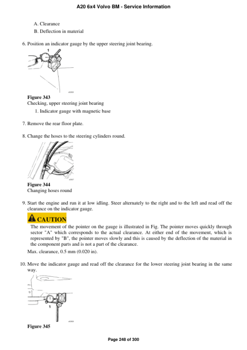 Volvo A20 6x4 BM Articulated Dump Truck Repair Service Manual - Image 4