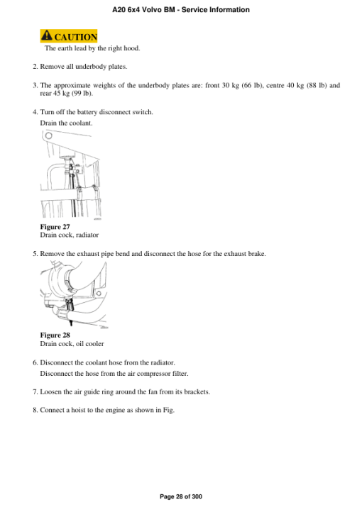 Volvo A20 6x4 BM Articulated Dump Truck Repair Service Manual - Image 5