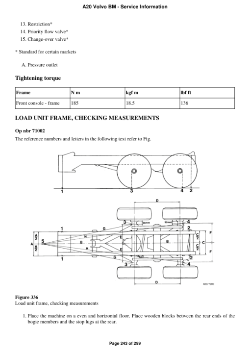 Volvo A20 BM Articulated Dump Truck Repair Service Manual - Image 3