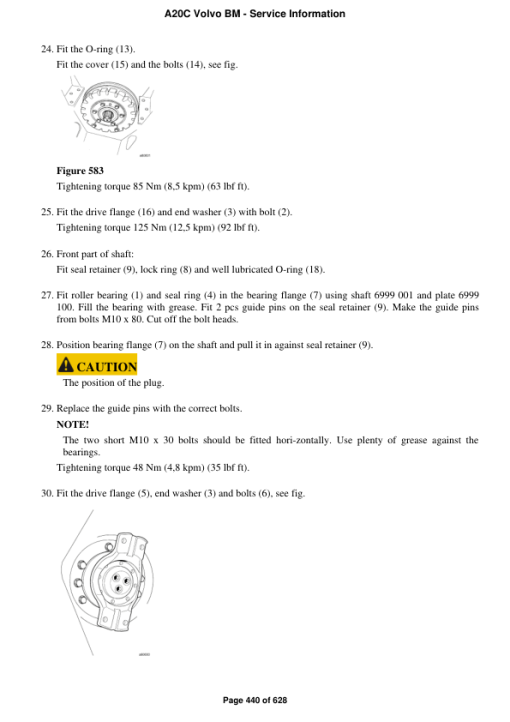 Volvo A20C BM Articulated Dump Truck Repair Service Manual - Image 4