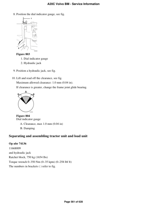 Volvo A20C BM Articulated Dump Truck Repair Service Manual - Image 5