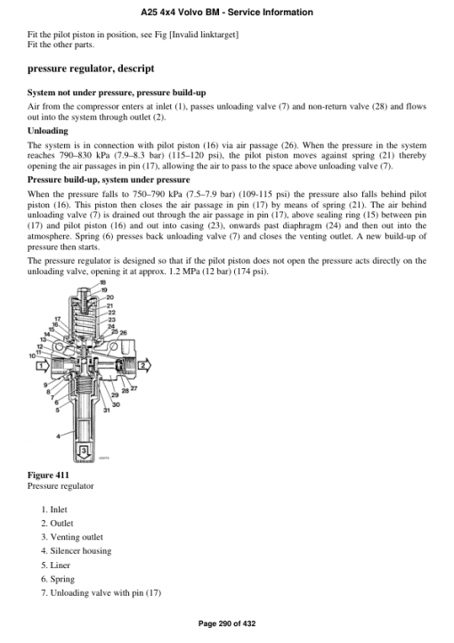 Volvo A25 4x4 BM Articulated Dump Truck Repair Service Manual - Image 2