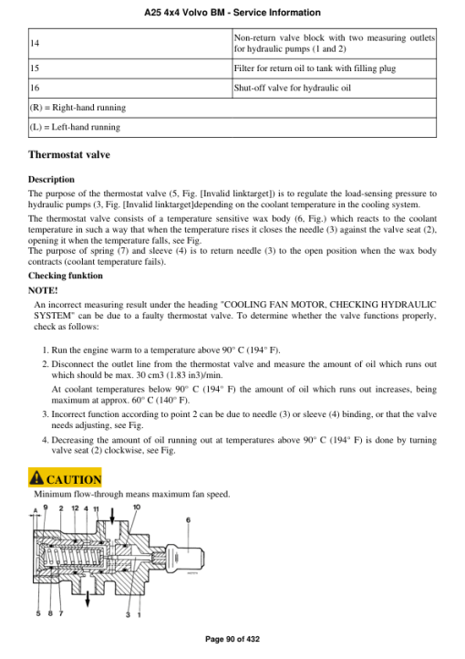 Volvo A25 4x4 BM Articulated Dump Truck Repair Service Manual - Image 5