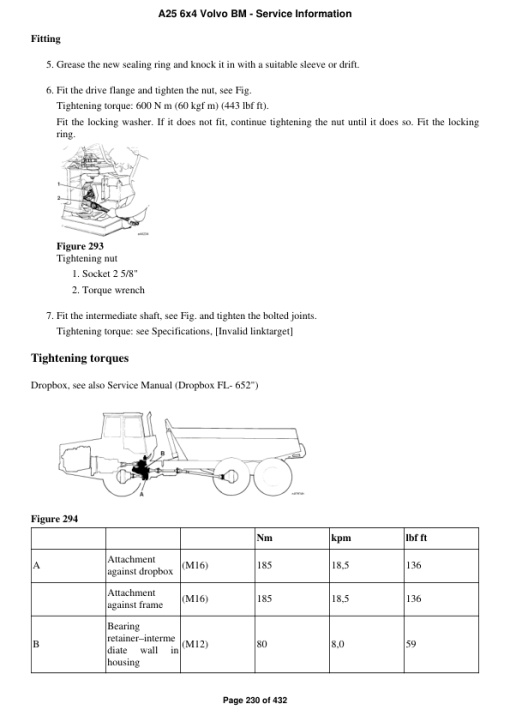 Volvo A25 6x4 BM Articulated Dump Truck Repair Service Manual - Image 3