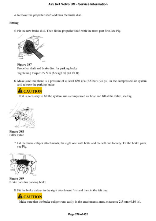 Volvo A25 6x4 BM Articulated Dump Truck Repair Service Manual - Image 4