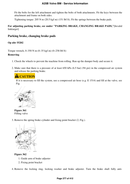 Volvo A25B BM Articulated Dump Truck Repair Service Manual - Image 5