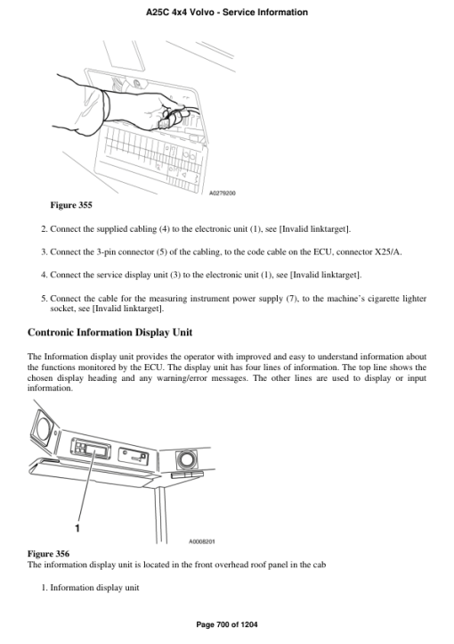 Volvo A25C 4x4 Articulated Dump Truck Repair Service Manual - Image 3