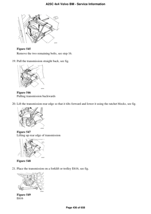 Volvo A25C 4x4 BM Articulated Dump Truck Repair Service Manual - Image 2