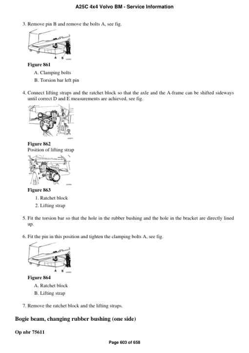 Volvo A25C 4x4 BM Articulated Dump Truck Repair Service Manual - Image 4