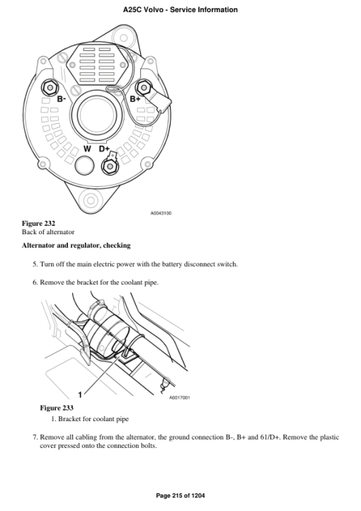 Volvo A25C Articulated Dump Truck Repair Service Manual - Image 3