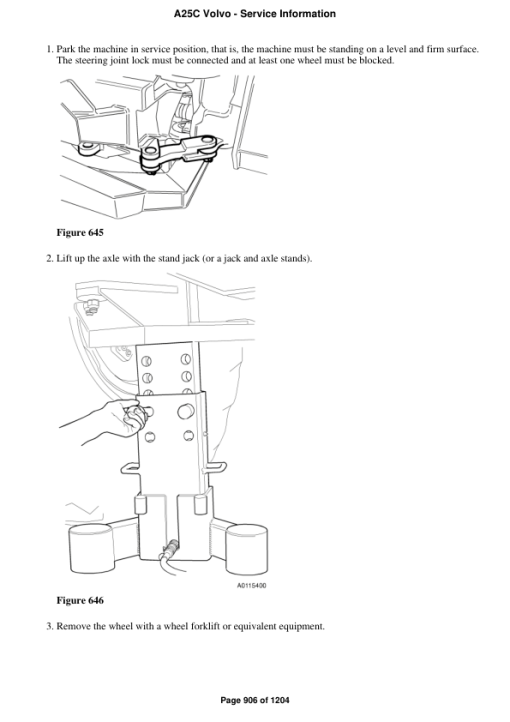 Volvo A25C Articulated Dump Truck Repair Service Manual - Image 5