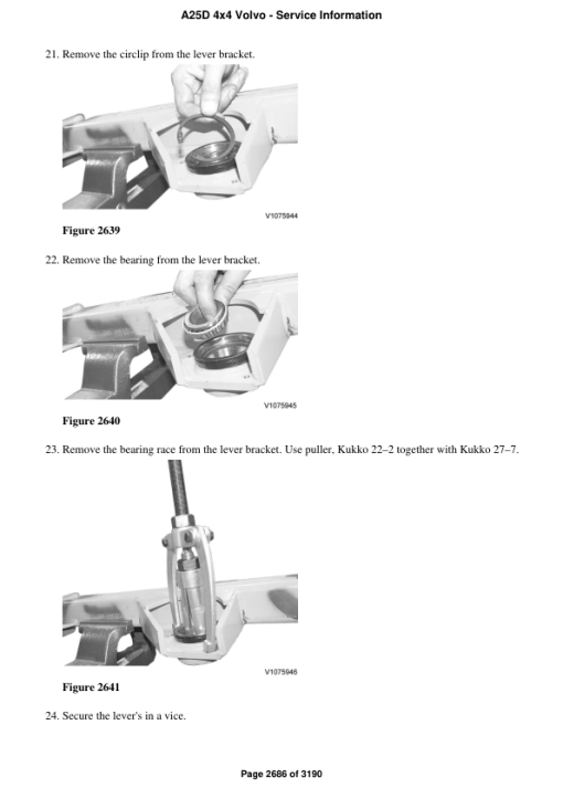 Volvo A25D 4x4 Articulated Dump Truck Repair Service Manual - Image 4