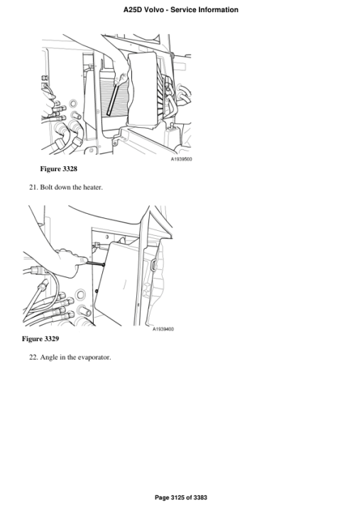 Volvo A25D Articulated Dump Truck Repair Service Manual - Image 3