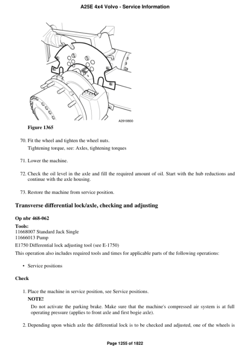 Volvo A25E 4x4 Articulated Dump Truck Repair Service Manual - Image 3