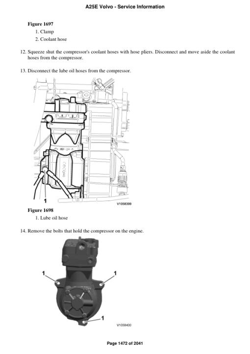 Volvo A25E Articulated Dump Truck Repair Service Manual - Image 3