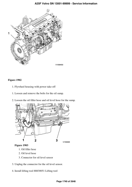 Volvo A25F Articulated Dump Truck Repair Service Manual (SN 13001-99999) - Image 2