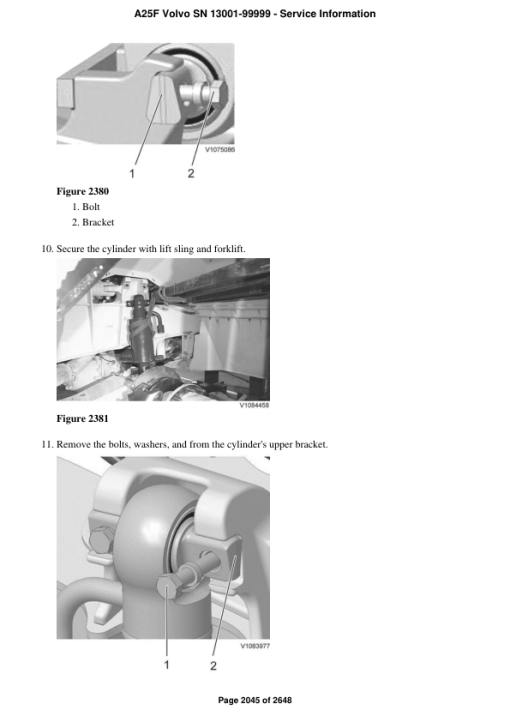 Volvo A25F Articulated Dump Truck Repair Service Manual (SN 13001-99999) - Image 3