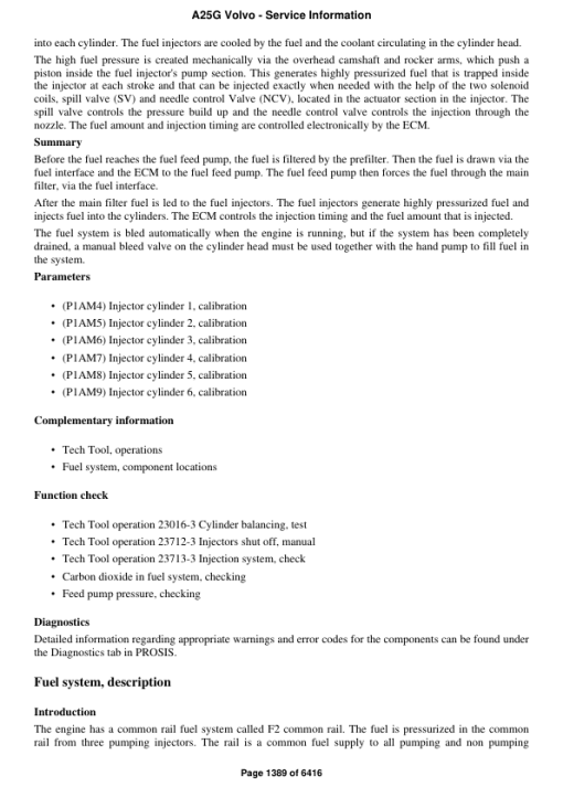 Volvo A25G Articulated Dump Truck Repair Service Manual - Image 2