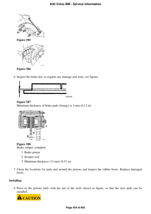 Volvo A30 BM Articulated Dump Truck Repair Service Manual - Image 4