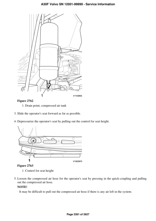 Volvo A30F Articulated Dump Truck Repair Service Manual (SN 12001-99999) - Image 5