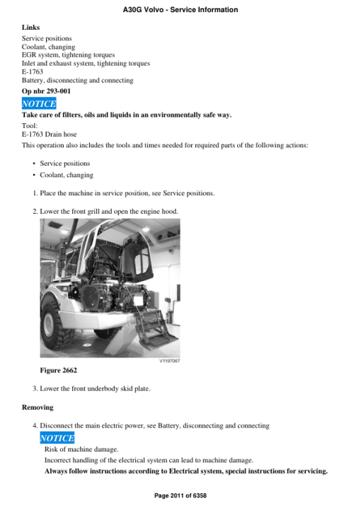 Volvo A30G Articulated Dump Truck Repair Service Manual - Image 2