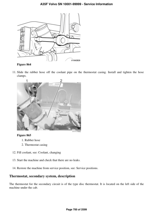 Volvo A35F Articulated Dump Truck Repair Service Manual (SN 10001-99999) - Image 4