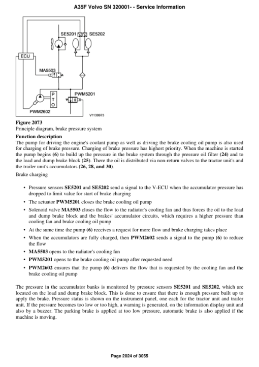 Volvo A35F Articulated Dump Truck Repair Service Manual (SN after 320001 -) - Image 2