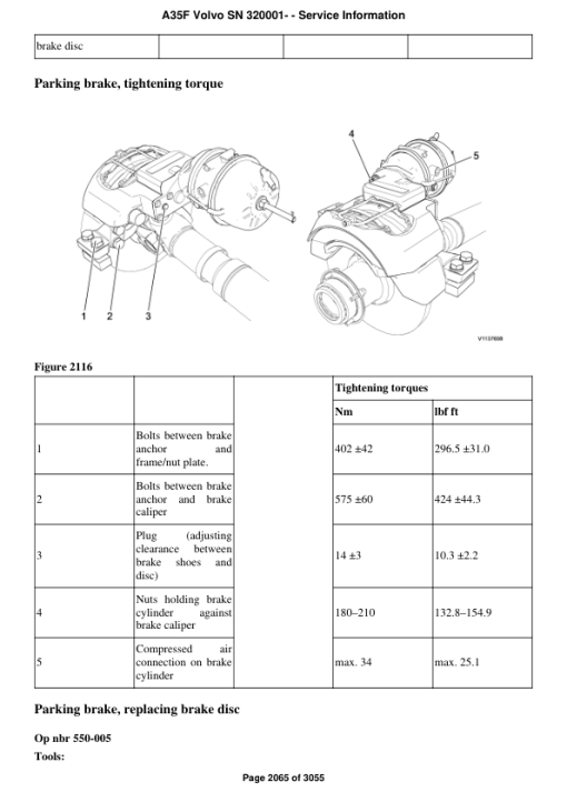 Volvo A35F Articulated Dump Truck Repair Service Manual (SN after 320001 -) - Image 3