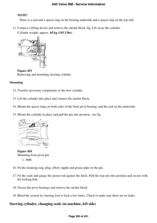 Volvo A40 BM Articulated Dump Truck Repair Service Manual - Image 5