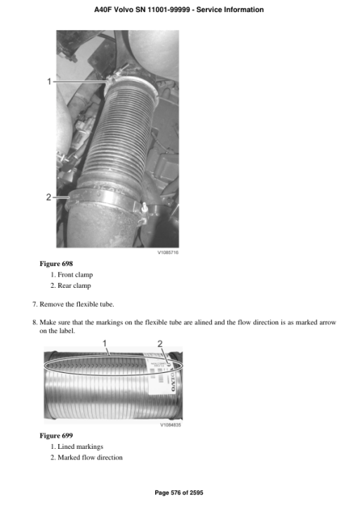 Volvo A40F Articulated Dump Truck Repair Service Manual (SN 11001-99999) - Image 4