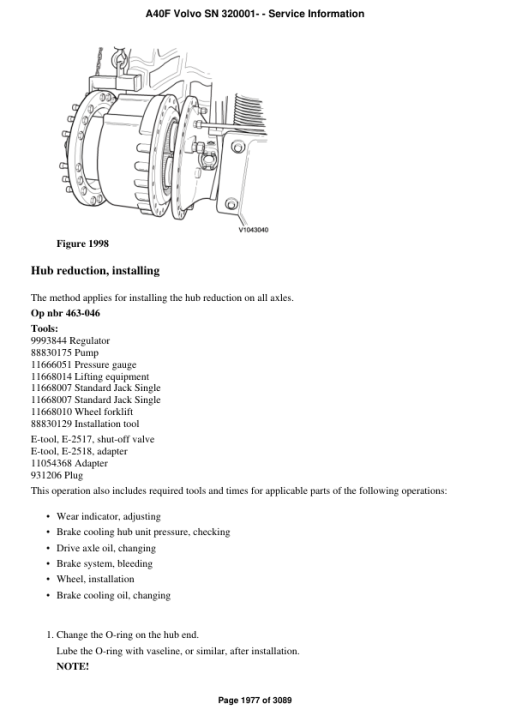 Volvo A40F Articulated Dump Truck Repair Service Manual (SN after 320001 -) - Image 2