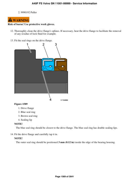 Volvo A40F FS Articulated Dump Truck Repair Service Manual (SN 11001-99999) - Image 2