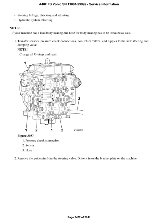 Volvo A40F FS Articulated Dump Truck Repair Service Manual (SN 11001-99999) - Image 4