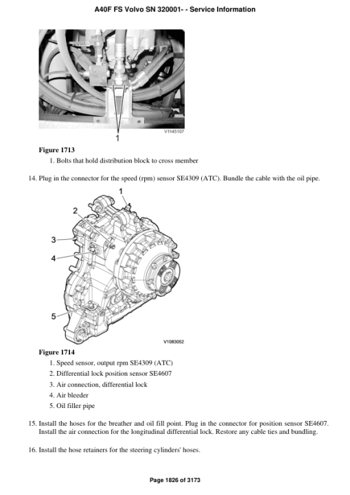 Volvo A40F FS Articulated Dump Truck Repair Service Manual (SN after 320001 -) - Image 3