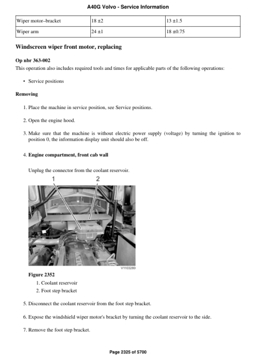 Volvo A40G Articulated Dump Truck Repair Service Manual - Image 3