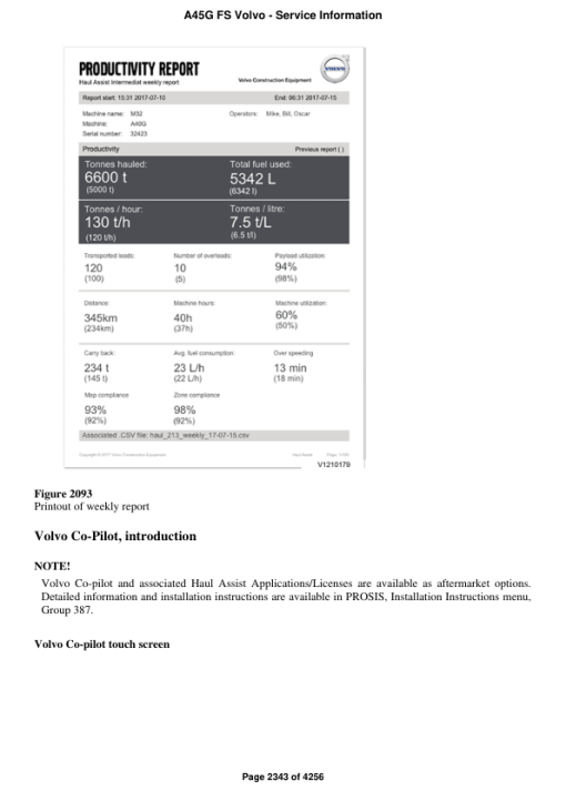 Volvo A45G FS Articulated Dump Truck Repair Service Manual - Image 3