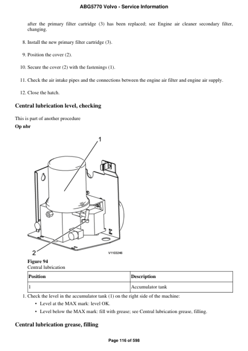 Volvo ABG5770 Pavers Repair Service Manual - Image 2