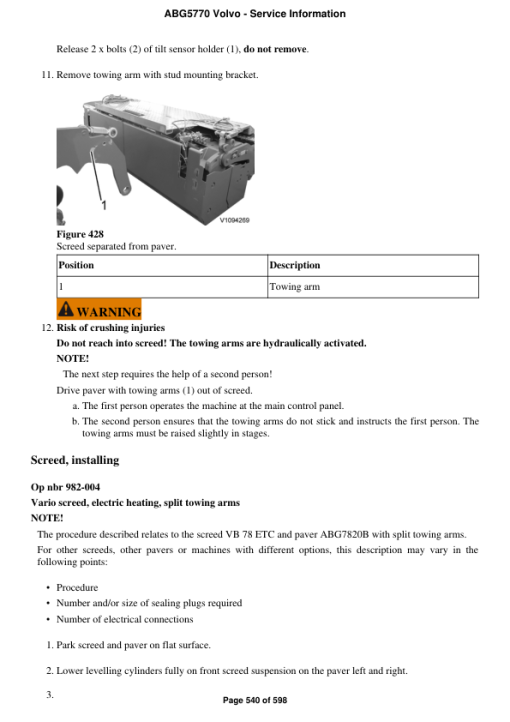 Volvo ABG5770 Pavers Repair Service Manual - Image 5