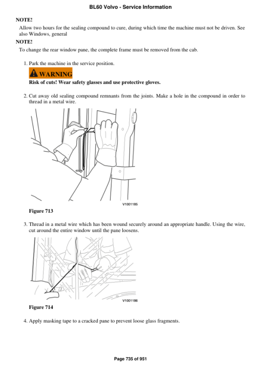 Volvo BL60 Backhoe Loader Repair Service Manual - Image 4