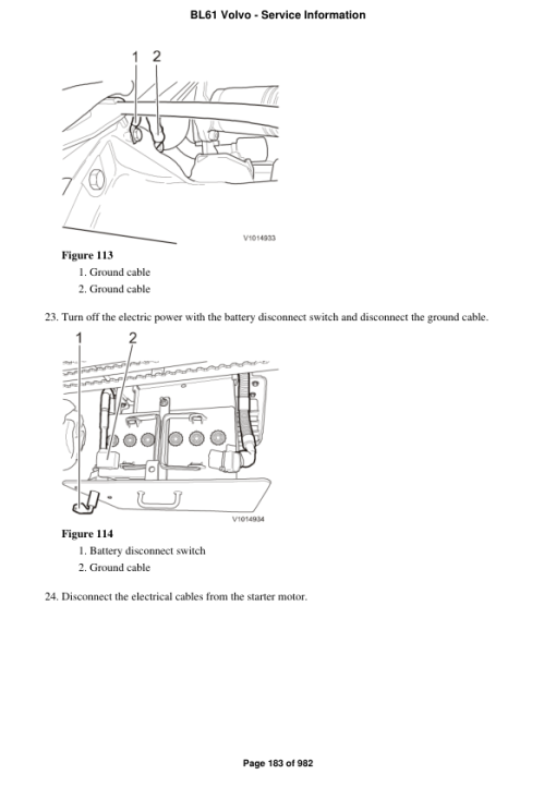 Volvo BL61 Backhoe Loader Repair Service Manual - Image 2