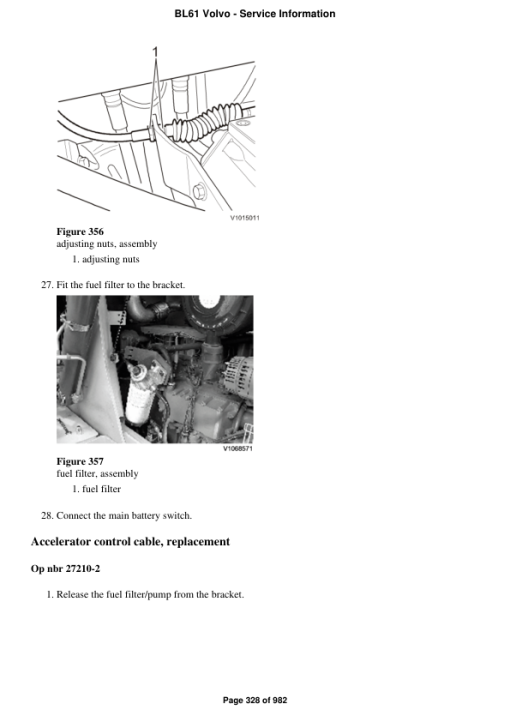 Volvo BL61 Backhoe Loader Repair Service Manual - Image 3