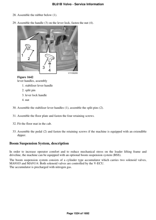 Volvo BL61B Backhoe Loader Repair Service Manual - Image 3