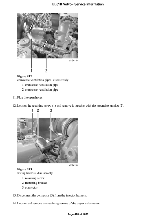 Volvo BL61B Backhoe Loader Repair Service Manual - Image 5