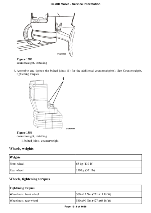 Volvo BL70B Backhoe Loader Repair Service Manual - Image 2