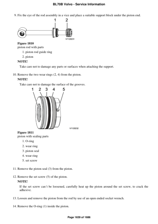 Volvo BL70B Backhoe Loader Repair Service Manual - Image 3