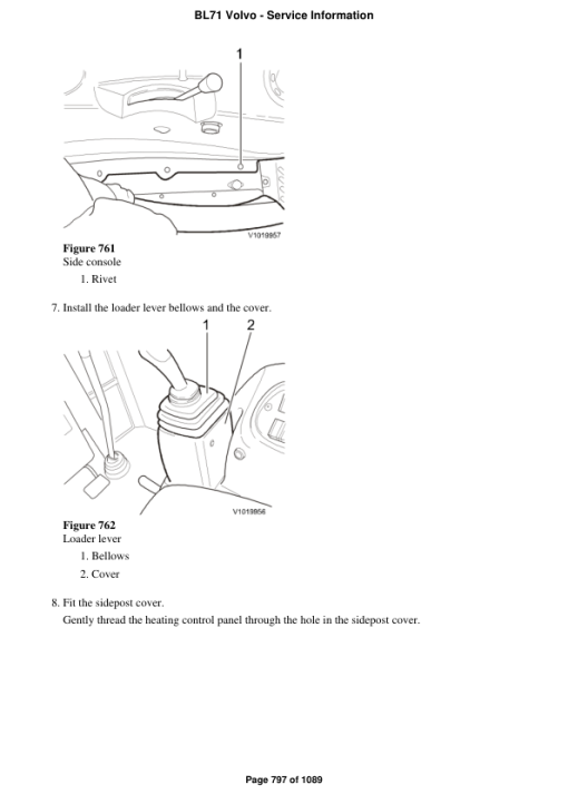 Volvo BL71 Backhoe Loader Repair Service Manual - Image 3